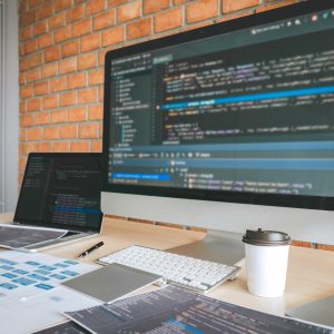 Tool of Professional Developer programmer working a software website design and coding technology